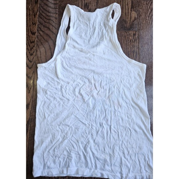 Vtg Punk Garfield Cancun Mexico Tank Top White 90's Punk Rock Party Hardy - Picture 11 of 15